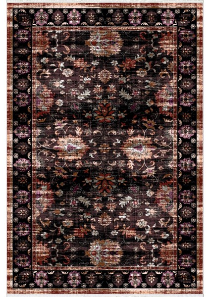 Salon Halısı Otantik Eskitme Siyah Kaydırmaz Kesme Yıkanabilir Ince Halı Tüysüz Kilim fiyatları