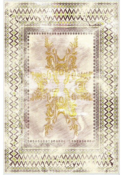 Salon Halısı Klasik Gold Altın Kaydırmaz Kesme Yıkanabilir Ince Halı Tüysüz Kilim fiyatları