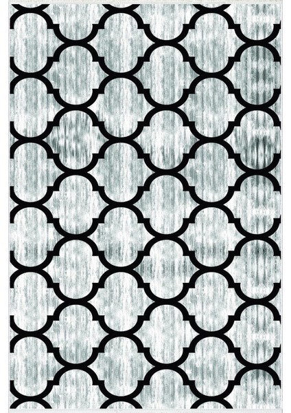 Salon Halısı Modern Geometrik Gri Siyah Kaydırmaz Kesme Yıkanabilir Ince Halı Tüysüz Kilim fiyatları