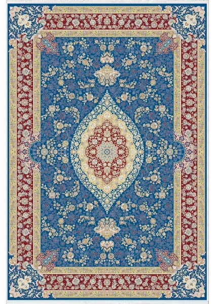 Salon Halısı Salon Halısı Eskitme Mavi Bordo Ekru Kaydırmaz Kesme Yıkanabilir Ince Halı Tüysüz Kilim fiyatları