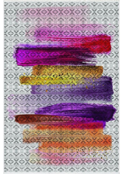 Salon Halısı Pastel Modern Mor Kaydırmaz Kesme Yıkanabilir Ince Halı Tüysüz Kilim fiyatları