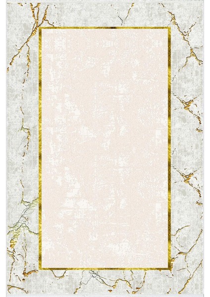 Salon Halısı Modern Çizgili Gold Gri Bej Altın Kaydırmaz Kesme Yıkanabilir Ince Halı Tüysüz Kilim fiyatları