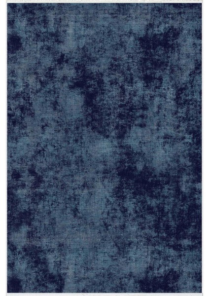 Salon Halısı Modern Eskitme Lacivert Kaydırmaz Kesme Yıkanabilir Ince Halı Tüysüz Kilim fiyatları