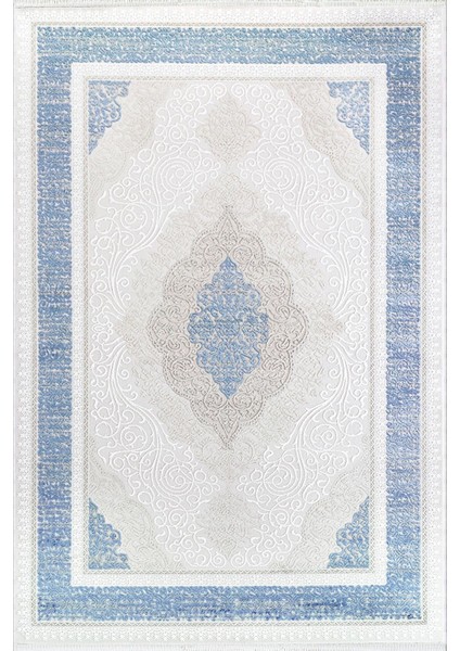 Salon Halısı Klasik Mavi Krem Kaydırmaz Kesme Yıkanabilir Ince Halı Tüysüz Kilim fiyatları