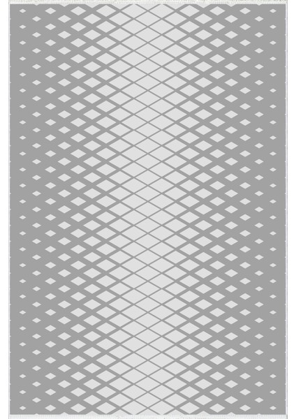 Modern Geometrik Gri Beyaz Kaydırmaz Kesme Yıkanabilir Ince Halı fiyatları