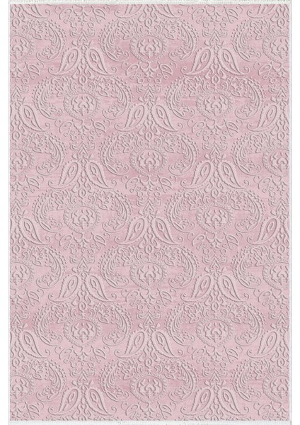 Salon Halısı Klasik Pembe Kaydırmaz Kesme Yıkanabilir Ince Halı Tüysüz Kilim fiyatları