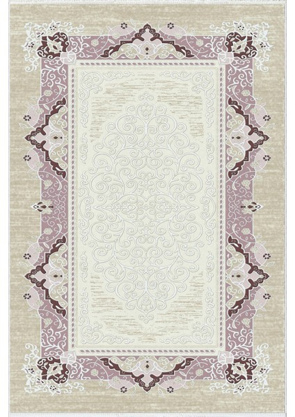 Salon Halısı Klasik Mor Beyaz Bej Kaydırmaz Kesme Yıkanabilir Ince Halı Tüysüz Kilim fiyatları