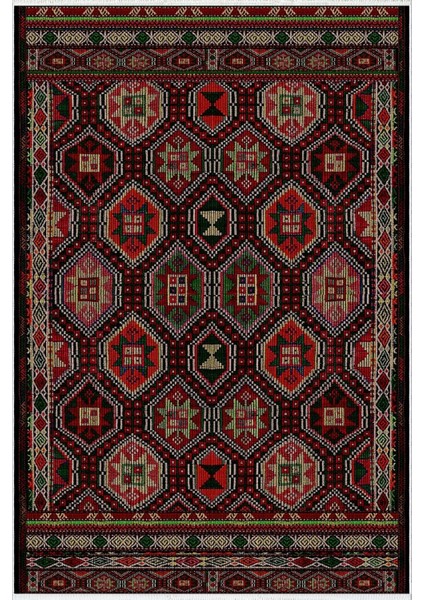 Salon Halısı Otantik Eskitme Siyah Kaydırmaz Kesme Yıkanabilir Ince Halı Tüysüz Kilim fiyatları