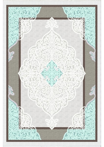 Salon Halısı Klasik Gri Krem Kaydırmaz Kesme Yıkanabilir Ince Halı Tüysüz Kilim fiyatları