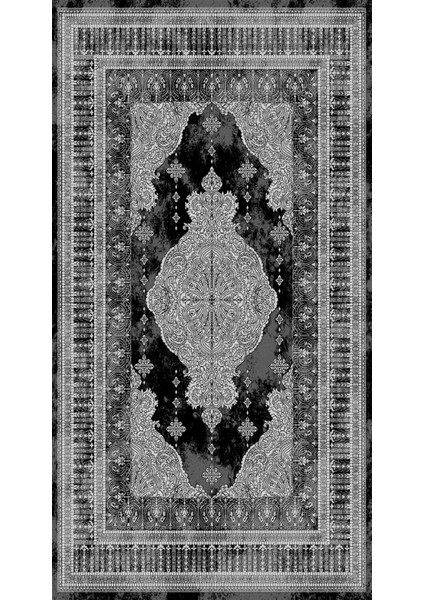 Klasik Gri Dijital Baskı Halı Kaydırmaz Ince Yıkanabilir fiyatları