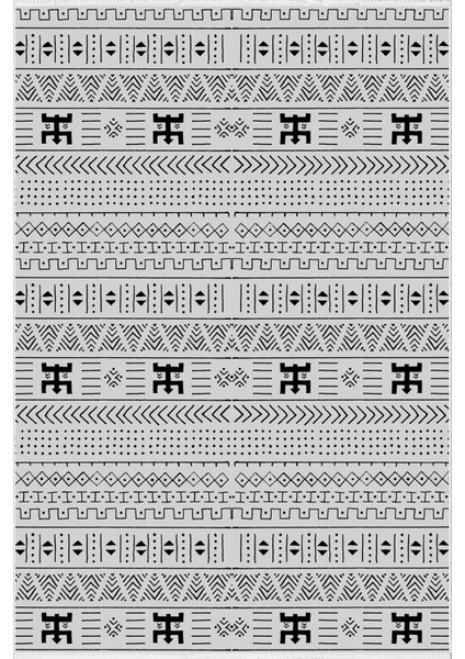 Salon Halısı Otantik Eskitme Gri Kaydırmaz Kesme Yıkanabilir Ince Halı Tüysüz Kilim