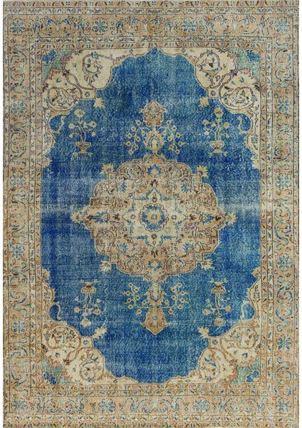 Klasik Eskitme Mavi Dijital Baskı Halı Kaydırmaz Ince Yıkanabilir fiyatları