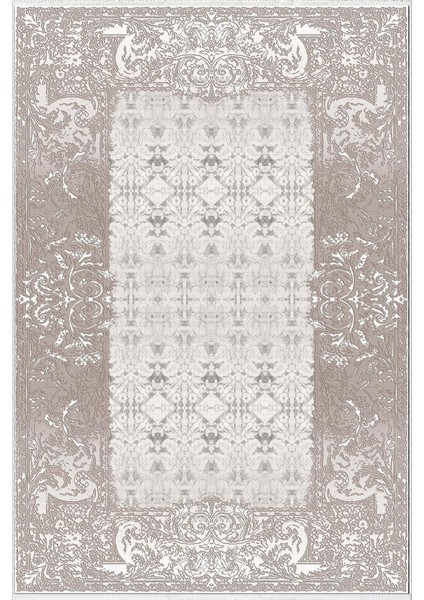 Salon Halısı Klasik Gri Kaydırmaz Kesme Yıkanabilir Ince Halı Tüysüz Kilim
