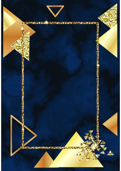 Klasik Lacivert Dijital Baskı Halı Kaydırmaz Ince Yıkanabilir fiyatları