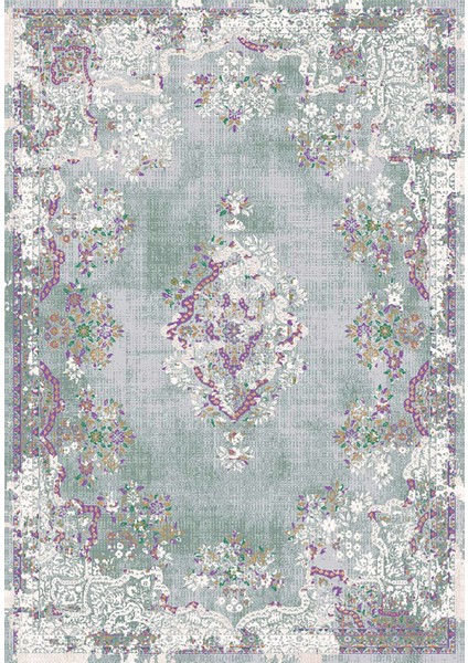 Klasik Eskitme Gri Dijital Baskı Halı Kaydırmaz Ince Yıkanabilir fiyatları