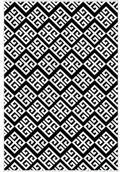 Salon Halısı Modern Geometrik Siyah Beyaz Kaydırmaz Kesme Yıkanabilir Ince Halı Tüysüz Kilim fiyatları