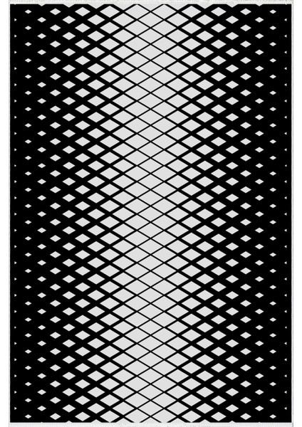 Modern Geometrik Siyah Beyaz Kaydırmaz Kesme Yıkanabilir Ince Halı fiyatları