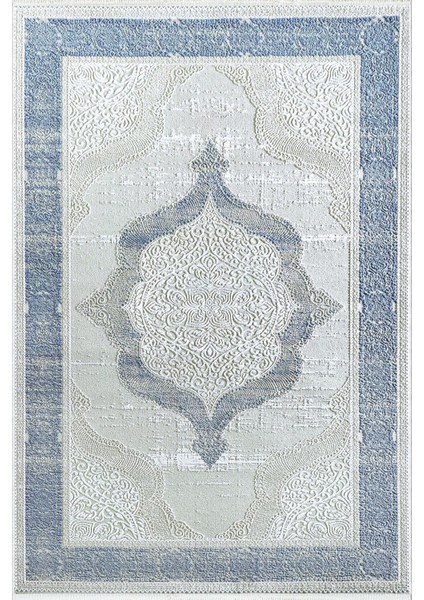Salon Halısı Klasik Mavi Kaydırmaz Kesme Yıkanabilir Ince Halı Tüysüz Kilim fiyatları