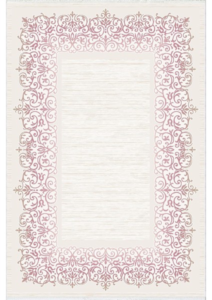 Salon Halısı Klasik Gri Beyaz Bordo Kaydırmaz Kesme Yıkanabilir Ince Halı Tüysüz Kilim