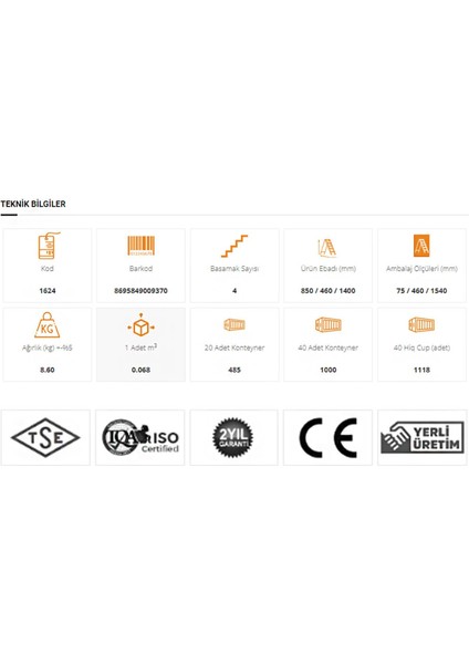 Lüks 4 Basamaklı Merdiven Metal Ev Merdiveni Mavi fiyatları