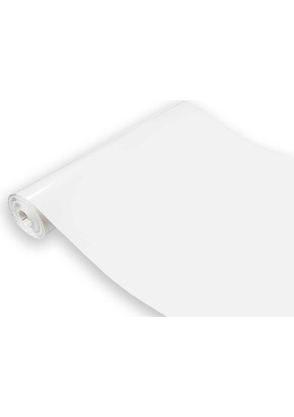446-1273 Parlak Düz Beyaz Yapışkanlı Folyo (45CM x 2mt)