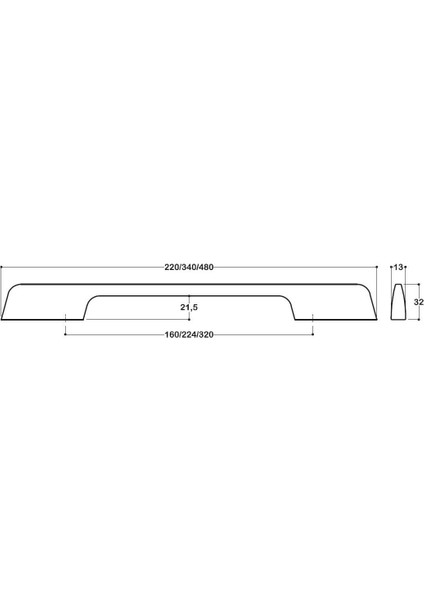 160MM Altın Kulp SY8520 0160 Gl