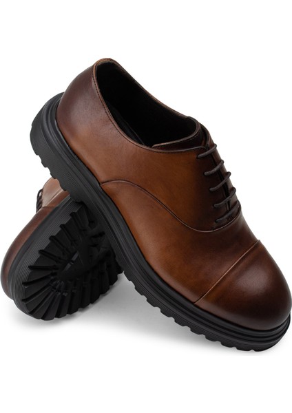 Deri Taba Rengi Günlük Erkek Ayakkabı modelleri