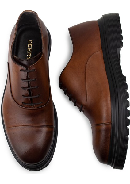 Deri Taba Rengi Günlük Erkek Ayakkabı fırsatları