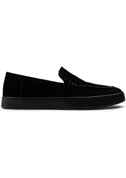 Süet Siyah Loafer Erkek Ayakkabı