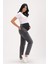 Hamile Mom Fit Kot Pantolon Antrasit 2