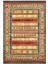 Kilim Desenli Otantik Eskitme Turuncu Kaydırmaz Kesme Yıkanabilir Ince Halı 2
