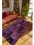 Modern Patchwork Mor Dijital Baskı Halı Kaydırmaz Ince Yıkanabilir 1