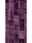Modern Patchwork Mor Dijital Baskı Halı Kaydırmaz Ince Yıkanabilir 2