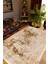 Salon Halısı Otantik Eskitme Çiçek Temalı Kahverengi Kaydırmaz Yıkanabilir Ince Halı Tüysüz Kilim 1