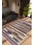 Salon Halısı Modern Retro Mor Kaydırmaz Kesme Yıkanabilir Ince Halı Tüysüz Kilim 1
