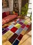 Modern Patchwork Karışık Renkli Dijital Baskı Halı Kaydırmaz Ince Yıkanabilir 1