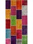 Modern Patchwork Karışık Renkli Dijital Baskı Halı Kaydırmaz Ince Yıkanabilir 2