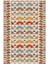 Kilim Desenli Otantik Eskitme Turuncu Kaydırmaz Kesme Yıkanabilir Ince Halı 2