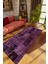 Modern Patchwork Mor Dijital Baskı Halı Kaydırmaz Ince Yıkanabilir 1