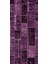 Modern Patchwork Mor Dijital Baskı Halı Kaydırmaz Ince Yıkanabilir 2