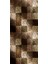 Modern Patchwork Kahverengi Dijital Baskı Halı Kaydırmaz Ince Yıkanabilir 2