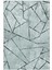 Salon Halısı Modern Geometrik Lacivert Gri Kaydırmaz Kesme Yıkanabilir Ince Halı Tüysüz Kilim 2