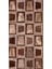 Modern Patchwork Kahverengi Dijital Baskı Halı Kaydırmaz Ince Yıkanabilir 2