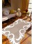 Salon Halısı Klasik Modern Bej Gri Kaydırmaz Kesme Yıkanabilir Ince Halı Tüysüz Kilim 1