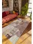 Modern Patchwork Kahverengi Dijital Baskı Halı Kaydırmaz Ince Yıkanabilir 1