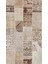 Modern Patchwork Kahverengi Dijital Baskı Halı Kaydırmaz Ince Yıkanabilir 2