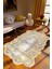 Salon Halısı Klasik Modern Gold Altın Gri Kahverengi Kaydırmaz Yıkanabilir Ince Halı Tüysüz Kilim 1