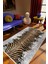Salon Halısı Klasik Zebra Tema Gri Kahverengi Siyah Kaydırmaz Yıkanabilir Ince Halı Tüysüz Kilim 1