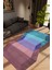 Salon Halısı Renkli Modern Mavi Pembe Kaydırmaz Kesme Yıkanabilir Ince Halı Tüysüz Kilim 1