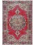 Salon Halısı Otantik Eskitme Bordo Kaydırmaz Kesme Yıkanabilir Ince Halı Tüysüz Kilim 2